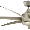 Image de KICHLER Ventilateur de plafond Lehr, IP44, argenté ancien