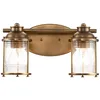 Image de Elstead Kichler Ashland Applique murale en laiton naturel IP44