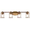 Image de Elstead Kichler Ashland Applique murale en laiton naturel IP44