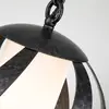 Image de Quintiesse Suspension Blacksmith noire/blanche 1 lampe Ø25,4