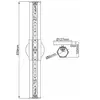 Image de Quintiesse Applique murale LED pour salle de bain Dual, noir, à 2 lampes, largeur 66 cm