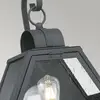 Image de Quintiesse Applique murale d'extérieur Heath largeur 33,1 cm, noir