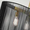 Image de Quintiesse Suspension Linara, noire/laiton, à cinq lampes
