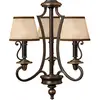 Image de HINKLEY Suspension PLYMOUTH avec abat-jour organza