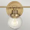 Image de Quintiesse Applique salle de bain Poppy, 3 lampes, laiton