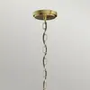 Image de Quintiesse Suspension Roux, couleur laiton, éléments en verre