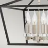 Image de Quintiesse Suspension Stinson, noire/chromée, à quatre lampes