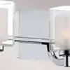 Image de QUOIZEL Applique murale Kolt IP44 avec double abat-jour en verre, à 3 lampes
