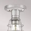 Image de QUOIZEL Plafonnier Mixon avec cage métallique, nickel brossé