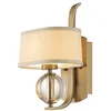 Image de Lampe murale Gotham G9 LED 3,5 W en acier, verre, crème parapluie; Brackage en laiton l: 17,8 cm b: 22,9 cm Ø22.9 cm