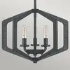 Image de QUOIZEL Suspension Vanguard, noir ancien, à 3 lampes