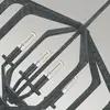 Image de QUOIZEL Suspension Vanguard, noir ancien, à 4 lampes