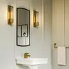 Image de Quintiesse Applique murale pour salle de bain Wellington1, laiton, à 1 lampe, hauteur 40 cm