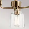 Image de KICHLER Suspension Aivian à 3 lampes, laiton vieilli