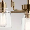 Image de KICHLER Suspension Aivian, à 5 lampes, laiton vieilli