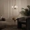 Image de Quintiesse Suspension Kimrose, à 3 lampes, laiton