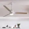 Image de KICHLER Ventilateur plafond LED Zeus 3 pales blanc-argenté