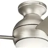 Image de KICHLER Ventilateur de plafond LED Sola, IP23 nickel