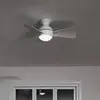 Image de KICHLER Ventilateur de plafond LED Sola, IP23 blanc mat
