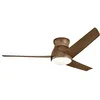 Image de Elstead Kichler Eris Ventilateur de plafond 3 pales 132cm avec télécommande LED Noyer IP44