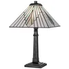 Image de Lampe de table ALDERLEY 1xE27 60W acier vintage bronze, verre artificiel H:50,4cm Ø30,4cm dimmable
