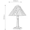 Image de Elstead Lampe à poser Alderley, 20 cm x 20 cm, style Tiffany, bronze
