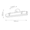 Image de Quintiesse Applique murale LED VALISE, noir/laiton vieilli, 50 cm, similicuir