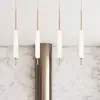 Image de Quintiesse Suspension LED CUMBERLAND, dorée, Ø 13 cm, métal/verre