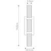 Image de Quintiesse Applique d'extérieur LED FAYTON, noir, hauteur 54 cm Métal IP44