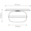 Image de Quintiesse Plafonnier NOTTINGHAM, laiton antique, Ø 35 cm, verre/métal