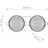 Image de Quintiesse Applique murale LED PALMAS dorée/gris fumé Largeur 39 cm à 2 lampes IP44
