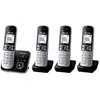Image de Téléphone fixe sans fil Panasonic KX TG6824FRB Quattro