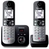 Image de Téléphone fixe sans fil Duo Panasonic KX-TG6862 Noir et argent en occasion ou reconditionné