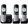 Image de Téléphone fixe sans fil Trio Panasonic KX-TG6863 Noir et argent en occasion ou reconditionné