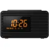Image de Panasonic Radio FM RC-800EG-K I Radio FM/AM Horloge Fonctionnement sur secteur ou piles Fonction préréglage Fonction double alarme Ecran LCD noir - Version Française
