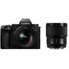 Image de Pack hybride Panasonic Lumix S5 Mark II + S 20-60mm f/3.5-5.6 + S 50mm f/1.8 en occasion ou reconditionné