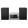 Image de Panasonic SC-PM702EG-S Microchaîne Hi-FI Stéréo Compacte avec CD, Dab+/FM Radio, USB et Bluetooth, Hauts Parleurs 80W, Contrôle des Basses, Argent