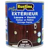 Image de Rustins - teinture pour bois extérieur et intérieur en chêne foncé à séchage rapide et finition satinée, plus vernis 500ml - 7,5 m²