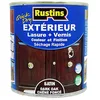 Image de Rustins - Teinture pour bois extérieur et intérieur en chêne foncé à séchage rapide et finition satinée, plus vernis 1 L - 7,5 m²