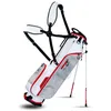 Image de MASTERS VELO Sac de transport ultra léger avec support de golf Blanc/rouge