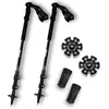 Image de Six Peaks Stride Lot de 2 bâtons de randonnée réglables en Aluminium Robuste Système télescopique Quick Lock Grip rembourré antidérapant en Mousse interchangeables pour l'été et la Neige