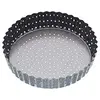 Image de MasterClass Crusty Bake 18cm Perforated Quiche Tin with PTFE, PFOA and BPA Free Non Stick, Robust 1mm Thick Carbon Steel, and Loose Bottom, Fluted (moule à quiche perforé de 18 cm sans PTFE, PFOA et BPA antiadhésif, acier au carbone robuste d'une épaisseur de 1 mm, fond libre, cannelé)