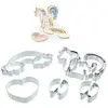 Image de KC BLUE KitchenCraft Sweetly Does It 3D Unicorn Cookie Cutters (5-Piece Set)