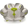 Image de Panier vapeur JOSEPH JOSEPH Bloom Steel pliable en inox vert
