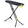 Image de Joseph Joseph Glide Plus Table à Repasser 110 x 33 cm avec Pieds Compacts Réglables et Repose-Fer à Vapeur Intégré Résistant à la Chaleur, Housse en Coton Super Absorbant et Anti-Gouttes, Noir/Bleu