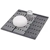 Image de Joseph Joseph Platform Égouttoir Pliable et Amovible au-Dessus de l’Évier, Écoulement Rapide, Design Pliable Réglable, Pieds Antidérapants, Anthracite