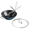 Image de Joseph Joseph Space Wok 32cm avec Couvercle, Poignée Pliable, Gain de Place, Induction & Four, Céramique
