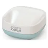 Image de Joseph Joseph 70502 Slim Porte savon compact Plastique/ABS/Polypropylène Blanc/Bleu ciel 7,4 x 7,9 x 3,6 cm
