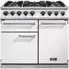 Image de Piano de cuisson gaz FALCON Semi Pro DELUXE 100 BLANC NICKEL BROSSÉ
