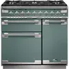 Image de Piano de cuisson gaz FALCON ELISE 90 VERT MINERAL MAT NICKEL